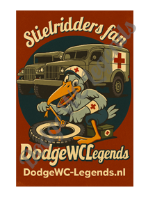 Magneet “Stielridders fan Dodge WC Legends” 15 x 25 cm